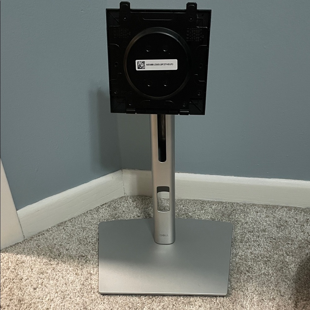 Dell Silver and Black Monitor Stand